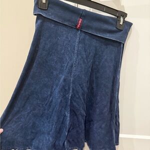 Hard Tail Blue  knee length A-Line Skirt Casual